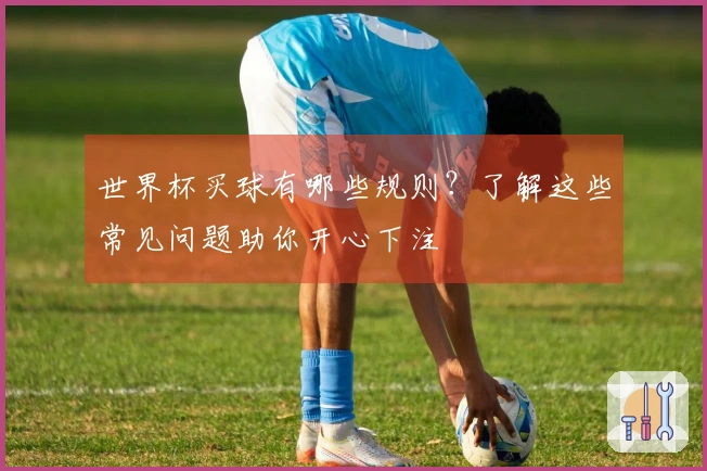 世界杯买球有哪些规则?了解这些常见问题助你开心下注